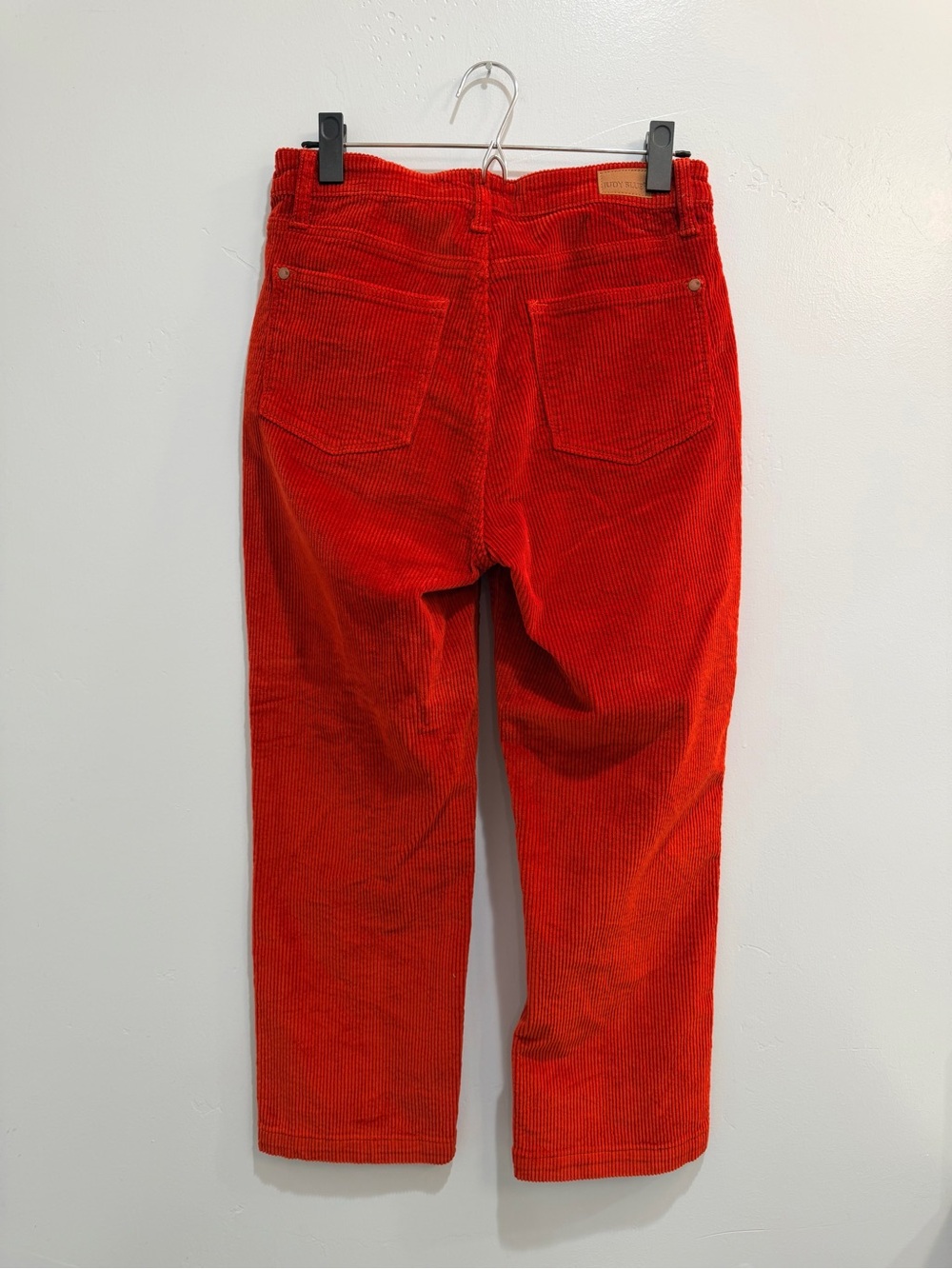 Judy Blue High Rise Button Fly Ankle Straight Corduroy Pants Rust Red Size 5/27 - Picture 5 of 14